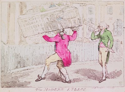 The Modern Atlass, published by S.W. Fores, 1791 by Isaac Robert Cruikshank